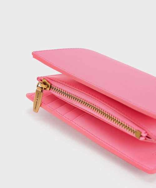 スナップ留め スモールレザーウォレット kate spade new york｜レナ スモール L-ジップ トリフォールド