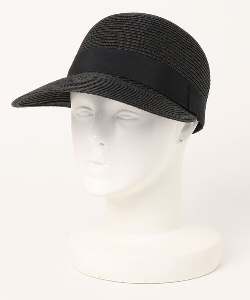 ALTROSE（アルトローズ）の「キャップ [ストロー風つば広]（キャップ・レディース・アイボリー/ブラック/ベージュ・FREE）」の2枚目の写真