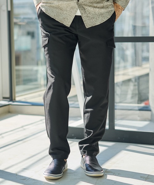 UNION STATION（ユニオンステーション）の「T/Rストレッチカーゴパンツ（カーゴパンツ・メンズ・ライトグレー/ベージュ/ブラック・M/LL/L/S）」の2枚目の写真