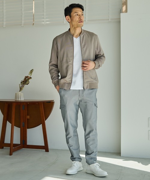 UNION STATION（ユニオンステーション）の「T/Rストレッチカーゴパンツ（カーゴパンツ・メンズ・ライトグレー/ベージュ/ブラック・M/LL/L/S）」の20枚目の写真