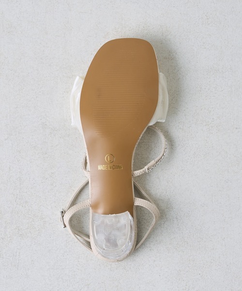 one after another NICE CLAUP（ワンアフターアナザーナイスクラップ）の「ダブルベルトラインストーンサンダル（サンダル・レディース・ピンク系その他/アイボリー・SMALL/MEDIUM/LARGE）」の13枚目の写真