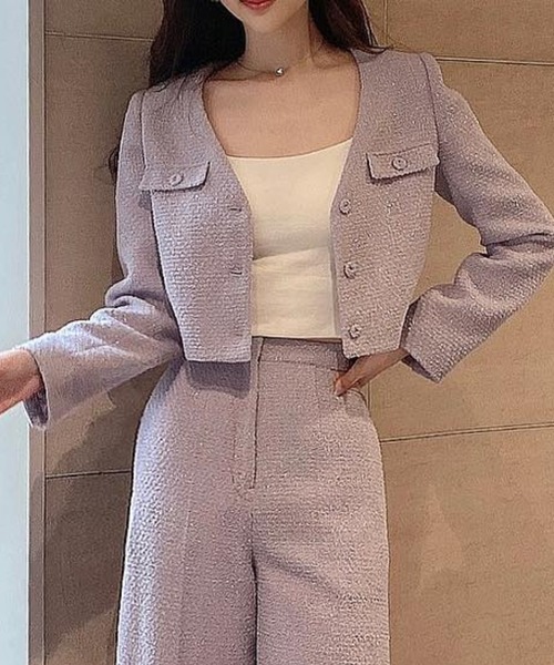 EIMY ISTOIRE（エイミーイストワール）の「ノーカラーツイード