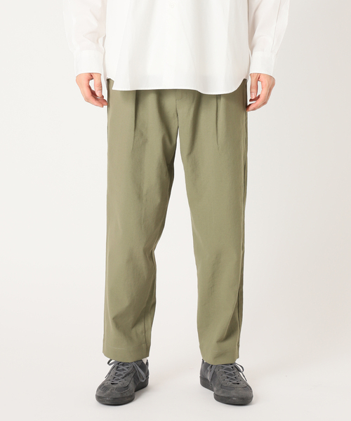 417 EDIFICE（フォーワンセブンエディフィス）の「リネンオックス リラックスイージー パンツ（スラックス・メンズ・カーキ/アイボリー/ベージュ/チャコールグレー・LARGE/SMALL/MEDIUM）」の13枚目の写真