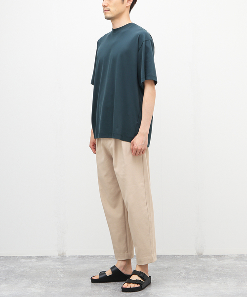 417 EDIFICE（フォーワンセブンエディフィス）の「リネンオックス リラックスイージー パンツ（スラックス・メンズ・カーキ/アイボリー/ベージュ/チャコールグレー・LARGE/SMALL/MEDIUM）」の6枚目の写真