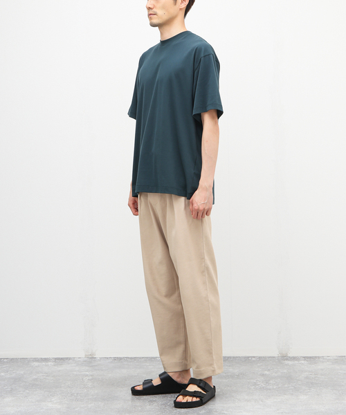 417 EDIFICE（フォーワンセブンエディフィス）の「リネンオックス リラックスイージー パンツ（スラックス・メンズ・カーキ/アイボリー/ベージュ/チャコールグレー・LARGE/SMALL/MEDIUM）」の5枚目の写真