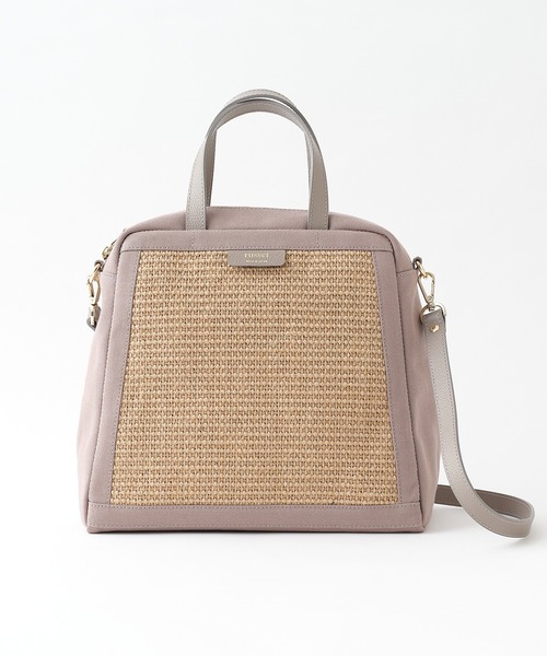 russet2WAYレザーバッグ限定バッグ russet（ラシット）の「【2023SS新作】ジュートコンビ2WAYトートバッグ