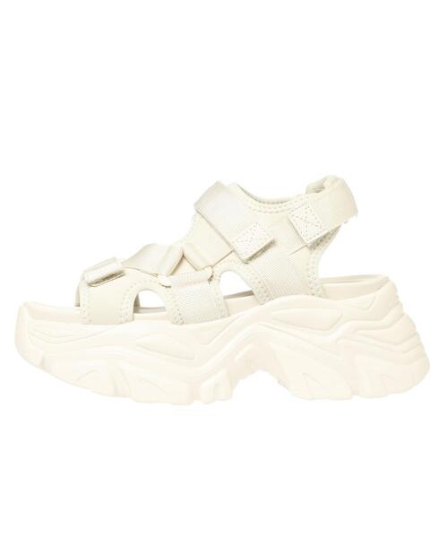 INGNI(イング)の「ベルクロバルキースポサン(サンダル・レディース・アイボリー/ブラック×ホワイト/ブラック×ブラック・M/L)」の5枚目の写真