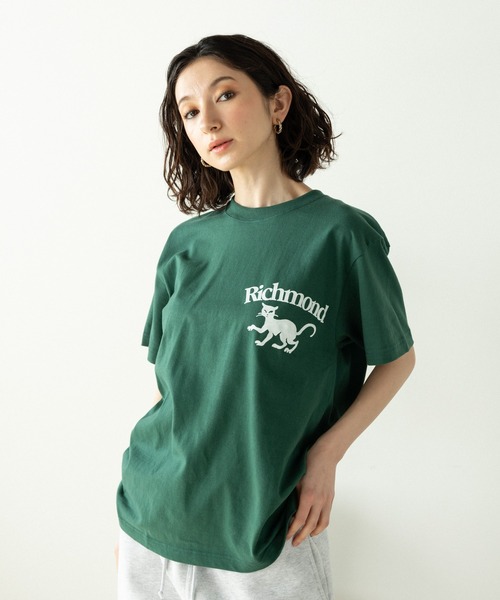 GOOD MOTIVE TEE（グッドモチーブティー）の「GOOD MOTIVE TEE/グッドモーティブティー 半袖Tシャツ（Tシャツ/カットソー・レディース・ブラック系2/ブラック系1/ホワイト系4/ホワイト系1/グリーン系1/グリーン系2/ホワイト系2/ホワイト系3・L/M）」の7枚目の写真