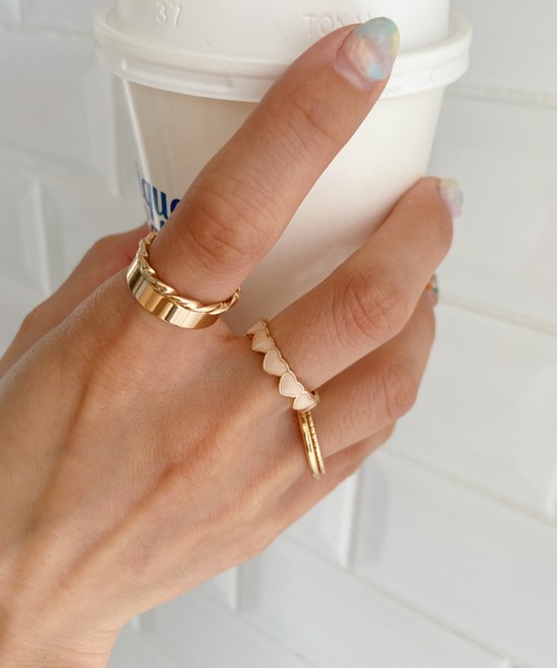 CLEA（クレア）の「5セットカラーハートリング（リング・レディース・シルバー/ゴールド/その他1/その他2・FREE）」の11枚目の写真