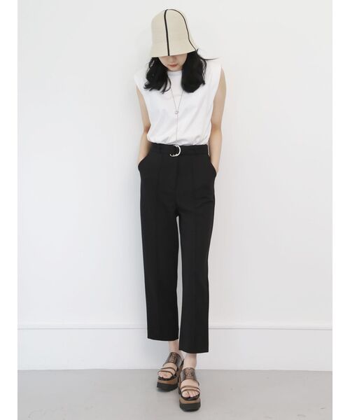 MURUA(ムルーア)の「センタープレステーパードパンツ(その他パンツ・レディース・ブラック/グリーン・1/2)」の13枚目の写真