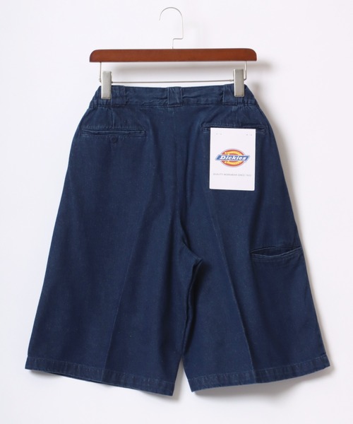 Dickies（ディッキーズ）の「Dickies/ディッキーズ Work Half Pants/ワイドシルエット ワーク ハーフパンツ/イージー ショートパンツ（チノパンツ・メンズ・インディゴブルー/ブルー系その他/アイボリー/ベージュ/ブラック・M/L/XL）」の8枚目の写真