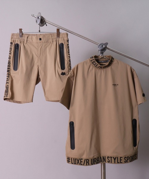 LUXE/R GOLF(ラグジュ ゴルフ)の「(RM)【LUXE/R GOLF】ストレッチ ブロード モックネック 半袖 プルオーバー(Tシャツ/カットソー・メンズ・ホワイト/チャコールグレー/ブラック/ベージュ・MEDIUM/LARGE/X-LARGE/XXX-LARGE/XXXX-LARGE)」の11枚目の写真