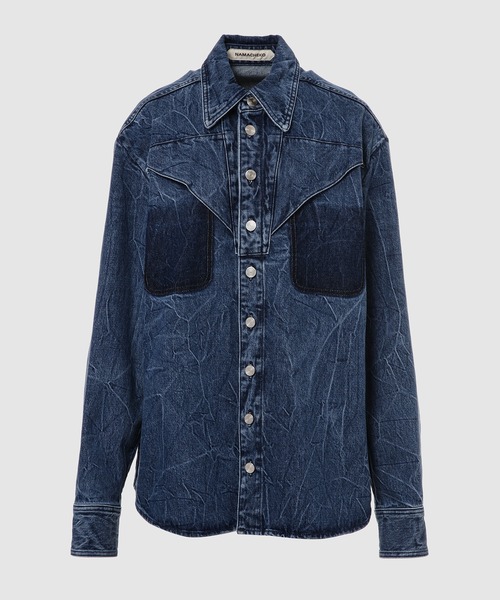 NAMACHEKO(ナマチェコ)の「EVEH DENIM SHIRT(シャツ/ブラウス・メンズ・イエロー系その他/ブラック系その他/ブルー系その他・S/XS)」の3枚目の写真