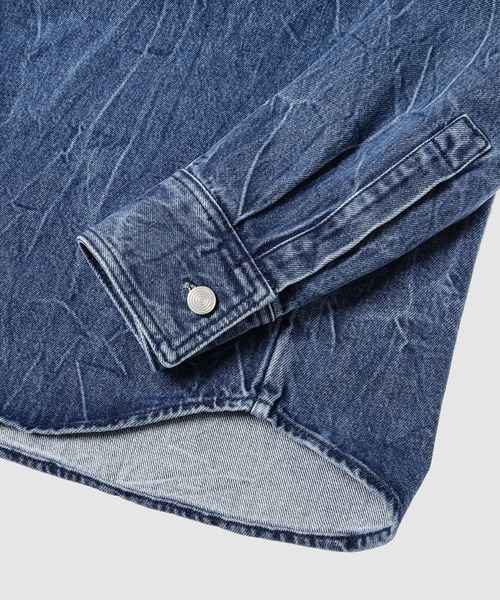 NAMACHEKO(ナマチェコ)の「EVEH DENIM SHIRT(シャツ/ブラウス・メンズ・イエロー系その他/ブラック系その他/ブルー系その他・S/XS)」の8枚目の写真