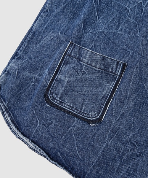 NAMACHEKO(ナマチェコ)の「EVEH DENIM SHIRT(シャツ/ブラウス・メンズ・イエロー系その他/ブラック系その他/ブルー系その他・S/XS)」の9枚目の写真