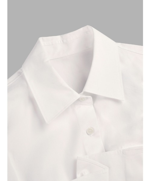 JNBY(ジェーエヌビーワイ)の「Dressy Cotton Long Shirt(シャツ/ブラウス・レディース・ブラック/ホワイト/グリーン・38/36/40)」の12枚目の写真