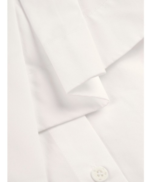 JNBY(ジェーエヌビーワイ)の「Dressy Cotton Long Shirt(シャツ/ブラウス・レディース・ブラック/ホワイト/グリーン・38/36/40)」の14枚目の写真