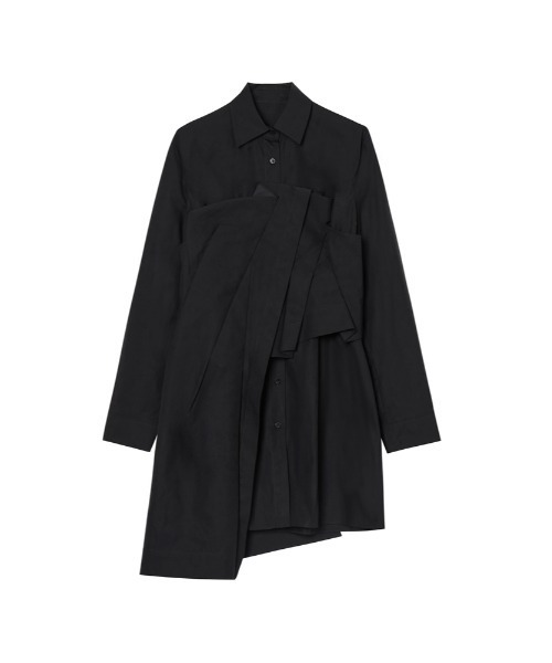 JNBY(ジェーエヌビーワイ)の「Dressy Cotton Long Shirt(シャツ/ブラウス・レディース・ブラック/ホワイト/グリーン・38/36/40)」の11枚目の写真