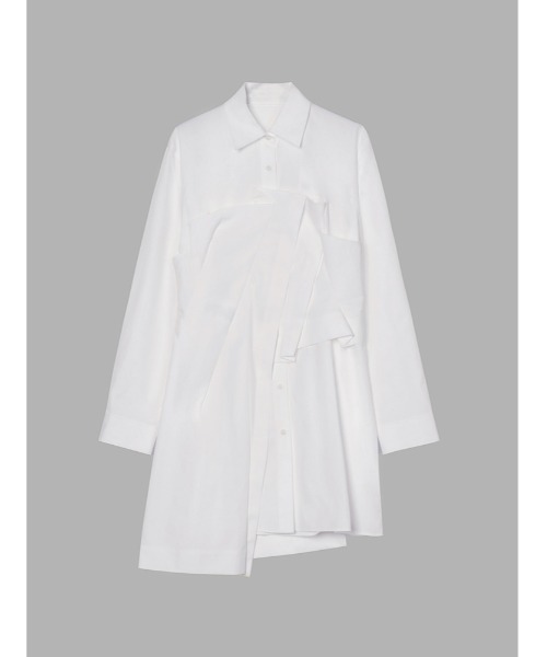 JNBY(ジェーエヌビーワイ)の「Dressy Cotton Long Shirt(シャツ/ブラウス・レディース・ブラック/ホワイト/グリーン・38/36/40)」の22枚目の写真