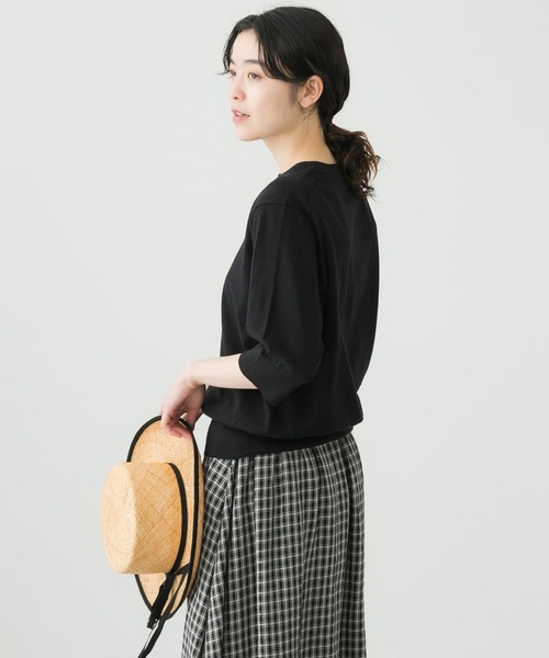 かぐれ（カグレ）の「コットンシルク半袖プルオーバー（ニット