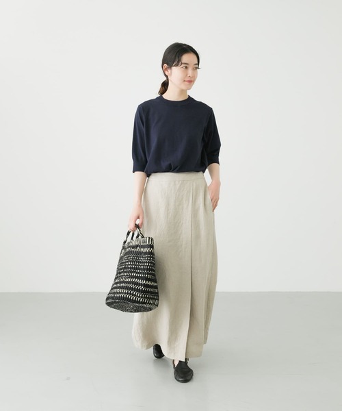 かぐれ　未使用タグ付き　コットンシルクノースリーブプルオーバー かぐれ｜コットンシルククルーネックプルオーバー | Rakuten