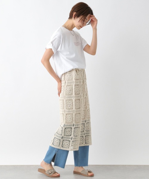 LEPSIM（レプシィム）の「レースナロースカート　188406（スカート・レディース・ブラック/アイボリー・FREE）」の13枚目の写真