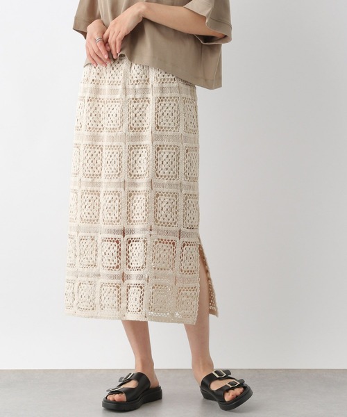 LEPSIM（レプシィム）の「レースナロースカート　188406（スカート・レディース・ブラック/アイボリー・FREE）」の10枚目の写真