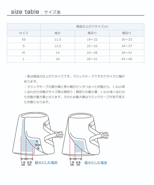 猫の暮らし(ネコノクラシ)の「猫の暮らし/ハンドルベスト ストロベリー(ペットウェア・メンズ・ブルー/ピンク・S/M/XS/L)」の7枚目の写真