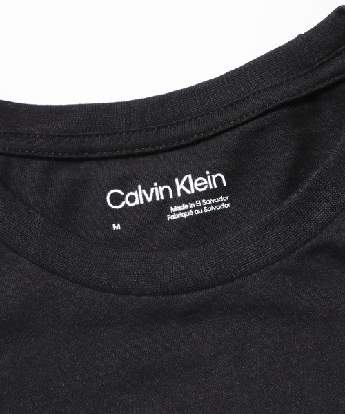 Calvin Klein(カルバン・クライン)の「Calvin Klein/カルバンクライン SS CENTER MONOGRAM BOX LOGO CREWNK TEE Tシャツ(Tシャツ/カットソー・メンズ・ホワイト/ブラック・M/L/XL)」の6枚目の写真