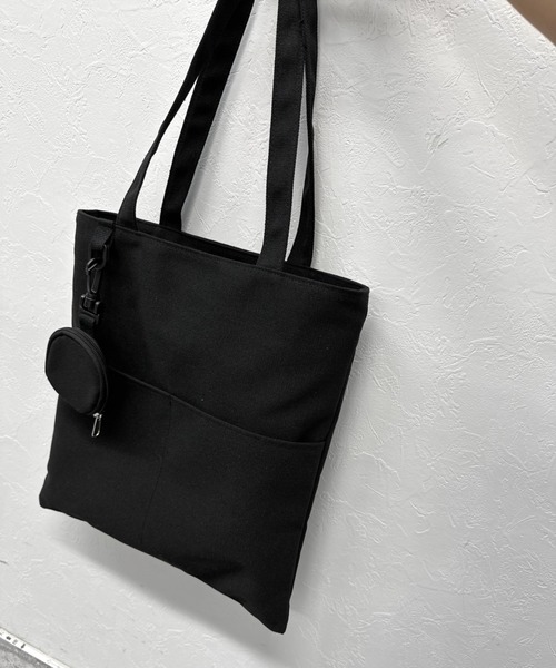 ZOZOTOWN限定】Simple canvas tote bag / ミニポーチ付きシンプル