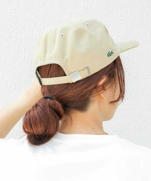 LACOSTE(ラコステ)の「LACOSTE L刺繍キャップ(キャップ・レディース・ブラック/ホワイト/ベージュ/ネイビー・0)」の6枚目の写真