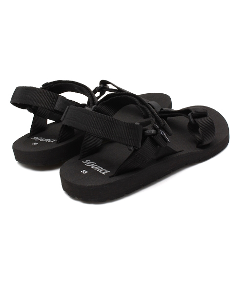 B:MING by BEAMS（ビーミングバイビームス）の「SOURCE / ベルティッドサンダル（サンダル・レディース・ブラック/ホワイト・36/37/38）」の5枚目の写真