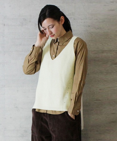 atONE(アットワン)の「atONE ニットキャミソール(ニット/セーター・レディース・アイボリー/グレー系その他/ブラック/チャコールグレー・L/4L/M/LL/3L)」の13枚目の写真