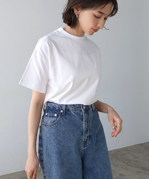 入荷now 安全 セール】モックネック半袖Tシャツ（Tシャツ/カットソー メンズウェア