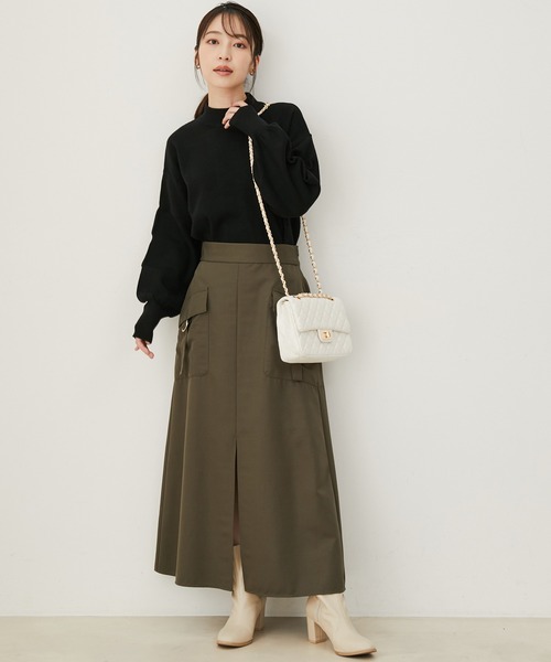 VIS（ビス）の「【2WAY】フェイクレザー＆ベロアキルティングショルダーバッグ（ショルダーバッグ・レディース・ブラック/オフホワイト/ピンク・FREE）」の10枚目の写真