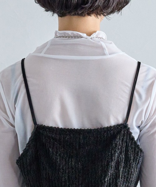 PAGEBOY（ページボーイ）の「2WAYベロアキャミワンピース（ワンピース・レディース・ブラック/オフホワイト・FREE）」の12枚目の写真
