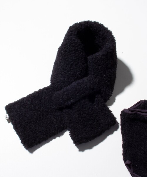 COLD BREAKER(コールドブレーカー)の「【COLDBREAKER/コールドブレーカー】別注 Coldbreaker Wool boa Scarf 差し込みマフラー(マフラー・メンズ・チャコールグレー/ライトグレー/ブラック/ベージュ/カーキ・FREE)」の6枚目の写真