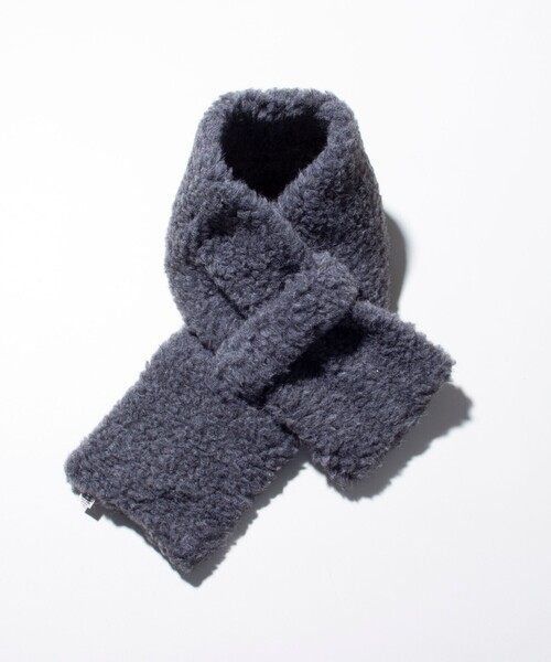 COLD BREAKER(コールドブレーカー)の「【COLDBREAKER/コールドブレーカー】別注 Coldbreaker Wool boa Scarf 差し込みマフラー(マフラー・メンズ・チャコールグレー/ライトグレー/ブラック/ベージュ/カーキ・FREE)」の9枚目の写真
