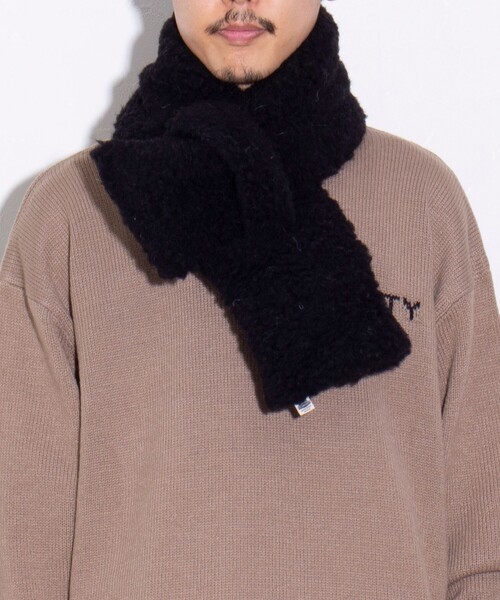COLD BREAKER(コールドブレーカー)の「【COLDBREAKER/コールドブレーカー】別注 Coldbreaker Wool boa Scarf 差し込みマフラー(マフラー・メンズ・チャコールグレー/ライトグレー/ブラック/ベージュ/カーキ・FREE)」の14枚目の写真