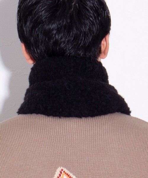 COLD BREAKER(コールドブレーカー)の「【COLDBREAKER/コールドブレーカー】別注 Coldbreaker Wool boa Scarf 差し込みマフラー(マフラー・メンズ・チャコールグレー/ライトグレー/ブラック/ベージュ/カーキ・FREE)」の16枚目の写真