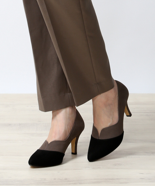 PICHE ABAHOUSE（ピシェ アバハウス）の「【Can Cam 12月号掲載】Vカットパンプス（パンプス・レディース・ダークグリーン/グレー/ブラック・39/35/37/36/38/34/40）」の7枚目の写真
