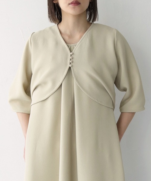 vingtrois(バントロア)の「【vingtrois】3WAYワッフルワンピース(ワンピース・レディース・カーキ/ブラック/キナリ・M)」の21枚目の写真
