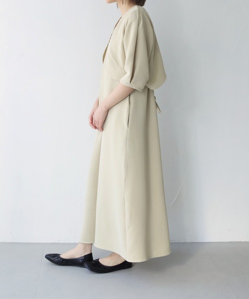 vingtrois(バントロア)の「【vingtrois】3WAYワッフルワンピース(ワンピース・レディース・カーキ/ブラック/キナリ・M)」の4枚目の写真