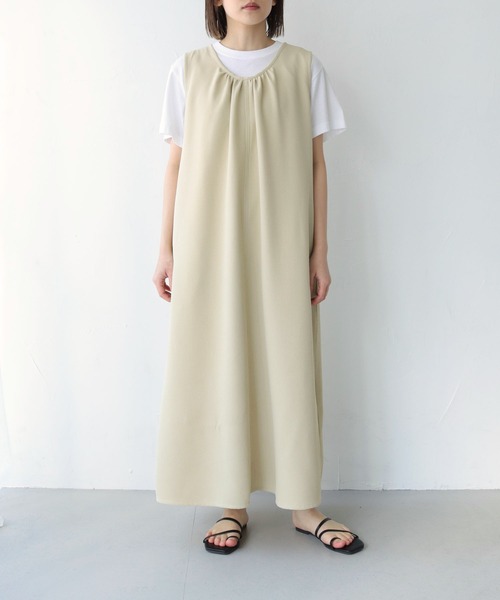 vingtrois(バントロア)の「【vingtrois】3WAYワッフルワンピース(ワンピース・レディース・カーキ/ブラック/キナリ・M)」の5枚目の写真