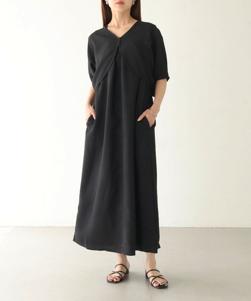 vingtrois(バントロア)の「【vingtrois】3WAYワッフルワンピース(ワンピース・レディース・カーキ/ブラック/キナリ・M)」の16枚目の写真