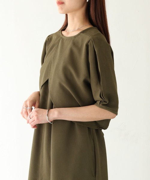 vingtrois(バントロア)の「【vingtrois】3WAYワッフルワンピース(ワンピース・レディース・カーキ/ブラック/キナリ・M)」の10枚目の写真
