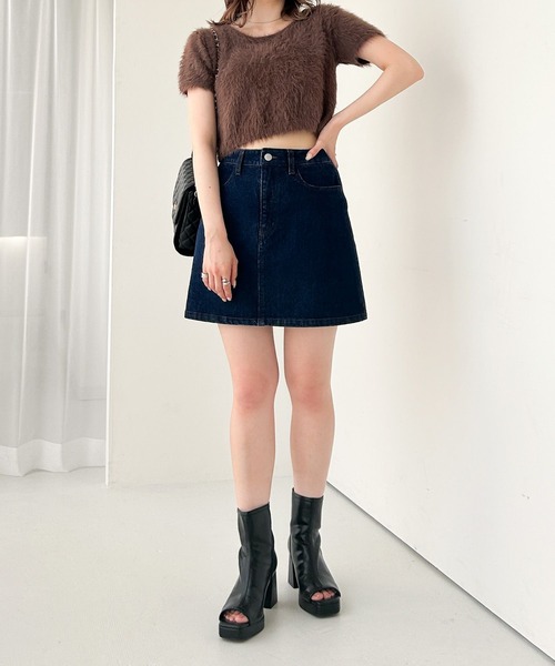 Heather（ヘザー）の「シャギーニット（半袖） 969474（ニット