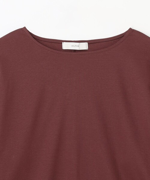 ANY(エニィ)の「シルケットスムースパフスリーブトップス(Tシャツ/カットソー・レディース・ワイン系/グリーン系/黄土色系/グレー系/ライトグレー系・3/2)」の17枚目の写真