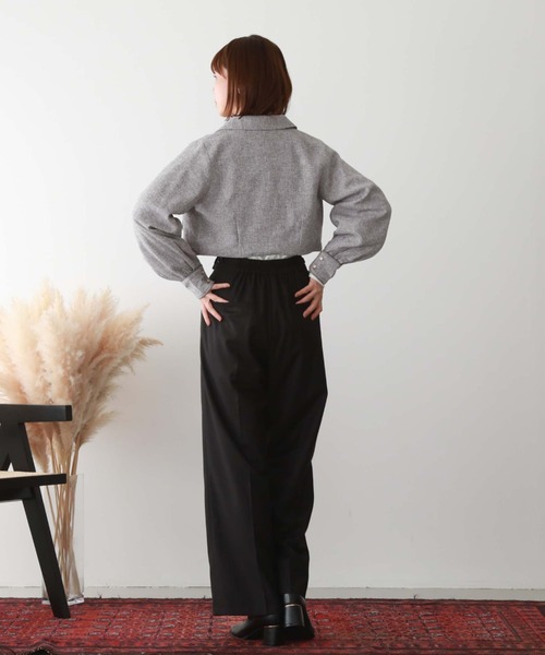 archives（アルシーヴ）の「パイピングツイードジャケット（その他アウター・レディース・ブラック/チャコールグレー/グレー・MEDIUM）」の17枚目の写真