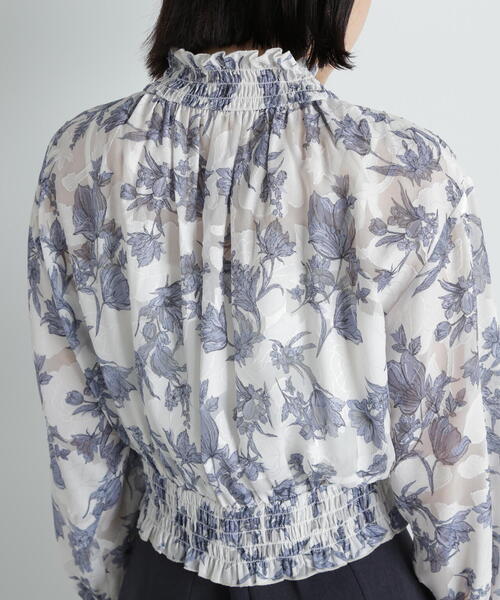 NATURAL BEAUTY BASIC(ナチュラルビューティーベーシック)の「◇ジャガードプリントシャーリングブラウス(シャツ/ブラウス・レディース・ピンク系その他/ホワイト系その他・FREE)」の11枚目の写真